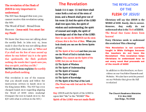 The revelation of the flesh of Jesus pg1